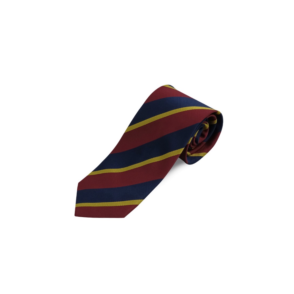 DAPPER เนคไท 7.5 cm Striped Jacquard Tie สีแดง/กรมท่า (TIR1/791RJ)