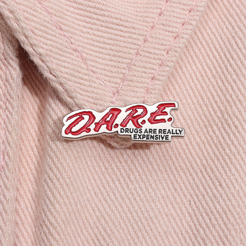 Dare เข็มกลัด รูปยาเสพติดตลก ราคาถูก สําหรับเป็นของขวัญ
