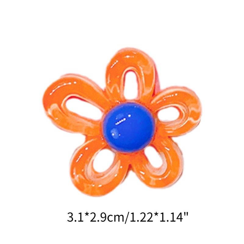 Flgo จี้เรซิ่น รูปดอกไม้ 10 สี สําหรับทําเครื่องประดับ สร้อยคอ สร้อยข้อมือ DIY