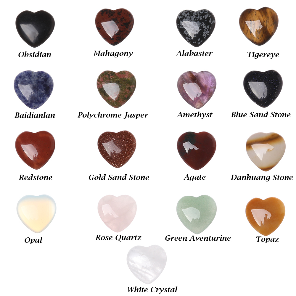 Forever จี้หินคริสตัล หินธรรมชาติ รูปหัวใจ สําหรับทําเครื่องประดับ แฮนด์เมด DIY
