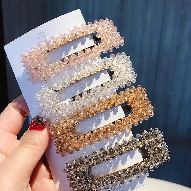 Fulllove กิ๊บเกาหลีกิ๊บติดผมกิ๊บอุปกรณ์เสริมแฟชั่น Crystal Korea Hairpin Hairclip มี8สี รุ่น120