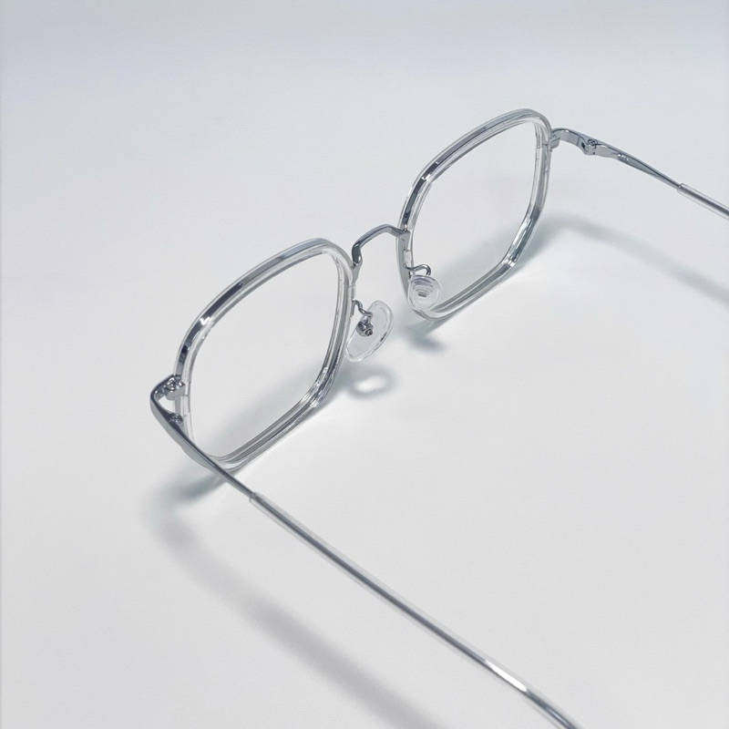 Glassesonyou - Iras silver แว่นตากรองแสง ตัดเลนส์ตามค่าสายตา