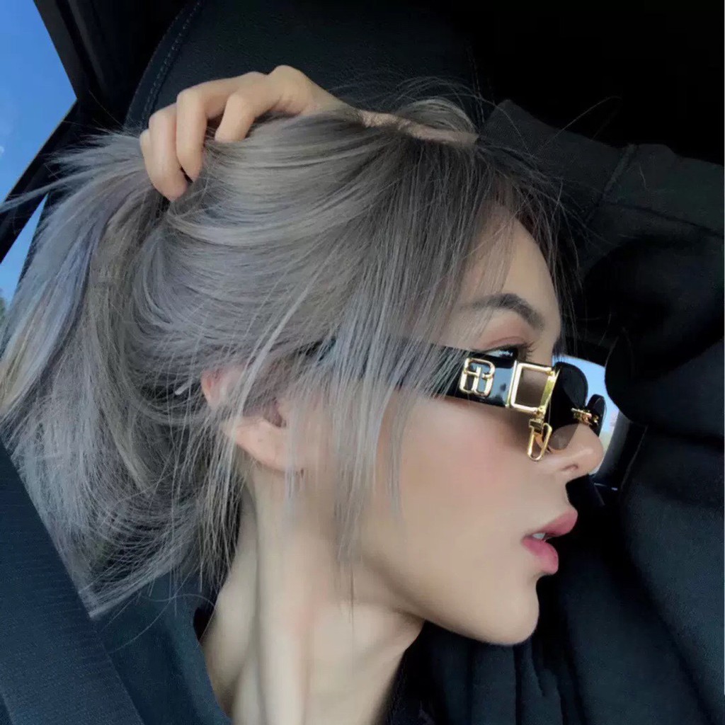 Gm Kris Wu Series Gw 002 03 ( Bk ) แว่นตากันแดด กรอบโลหะ ทรงสี่เหลี่ยม สีทอง