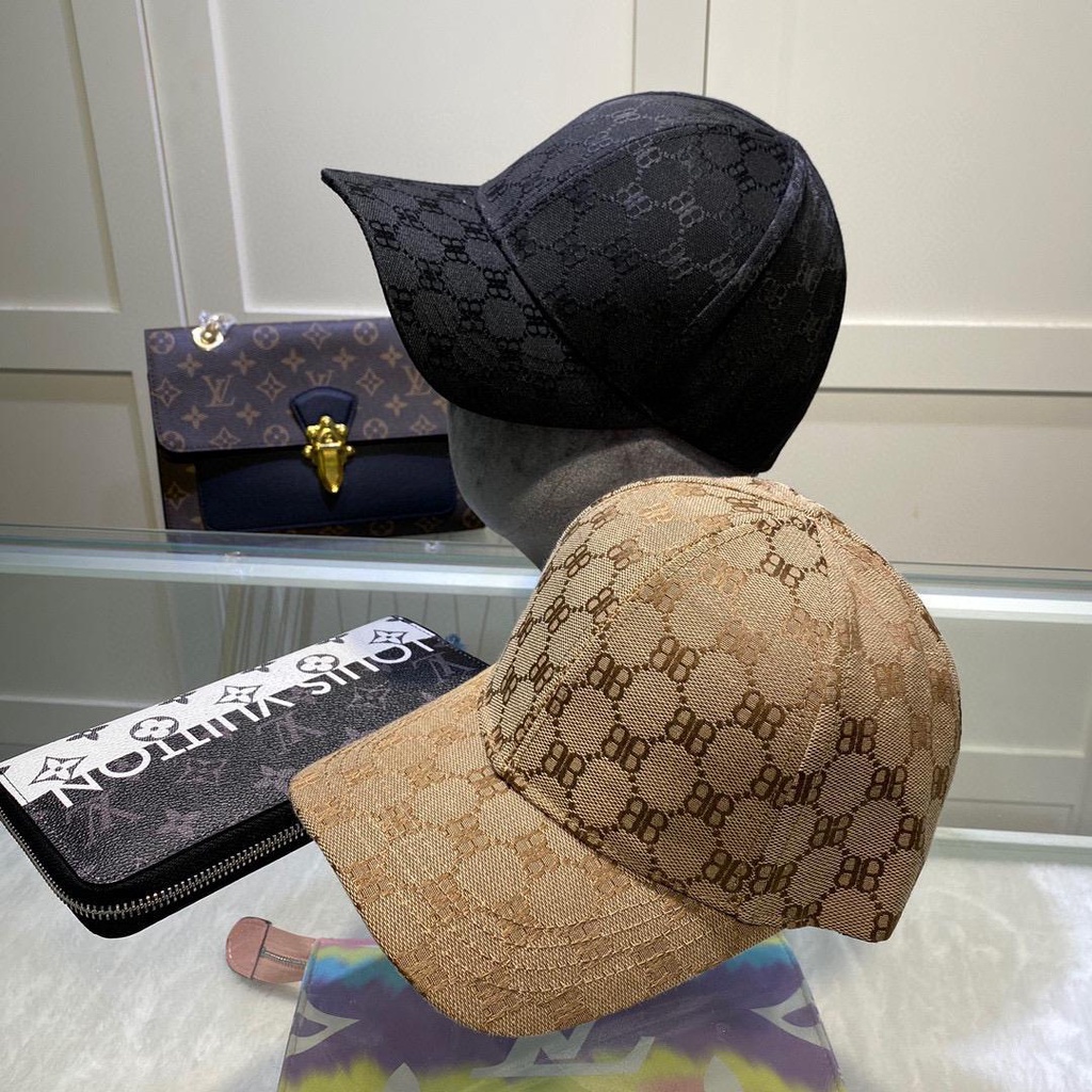 Gucci หมวกเบสบอล กันแดด พิมพ์ลายตัวอักษร B คุณภาพสูง แฟชั่นสําหรับผู้ชาย และผู้หญิง