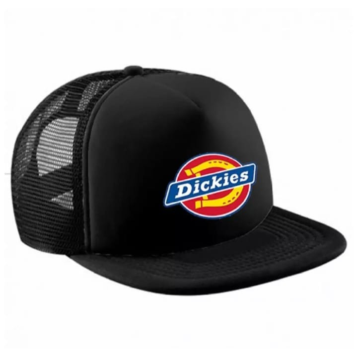 Hitam dickies Net Distro หมวกผู้ใหญ่ ลายโลโก้ สีดํา สําหรับผู้ชาย และผู้หญิง 2021