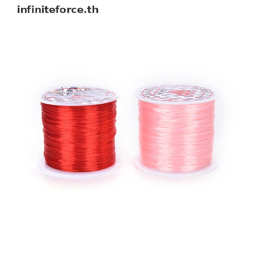 [INTH] สายเชือกยืดหยุ่น 50 เมตร 0.5 มม. สําหรับทําสร้อยคอ สร้อยข้อมือ [Better]