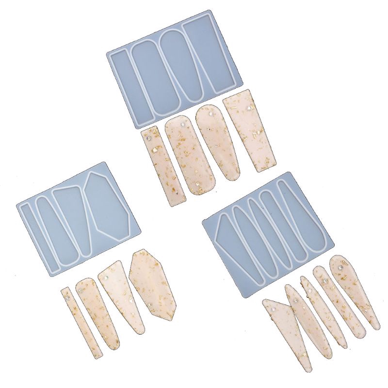 J❥ Acrylic Resin Hair Barrette Resin Mold Geometric Alligator Hair Clips Resin Mold
