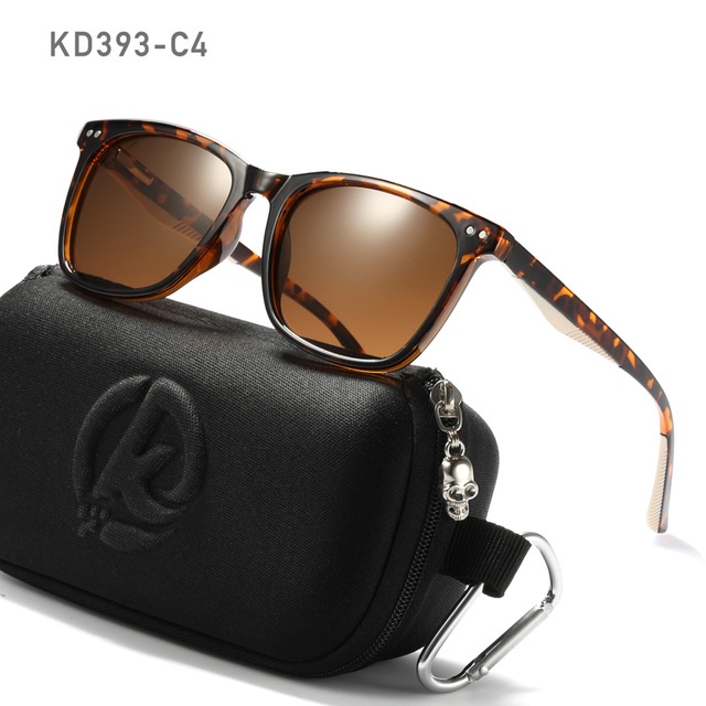 KDEAM แว่นตากันแดด Polarized TR90 กรอบสเตนเลส ทรงสี่เหลี่ยม สําหรับผู้ชาย
