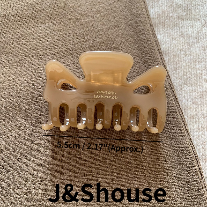 Kf723 กิ๊บติดผม สีกาแฟและน้ําตาลอะซิเตท ขนาดเล็ก สไตล์เกาหลี สําหรับผู้หญิง