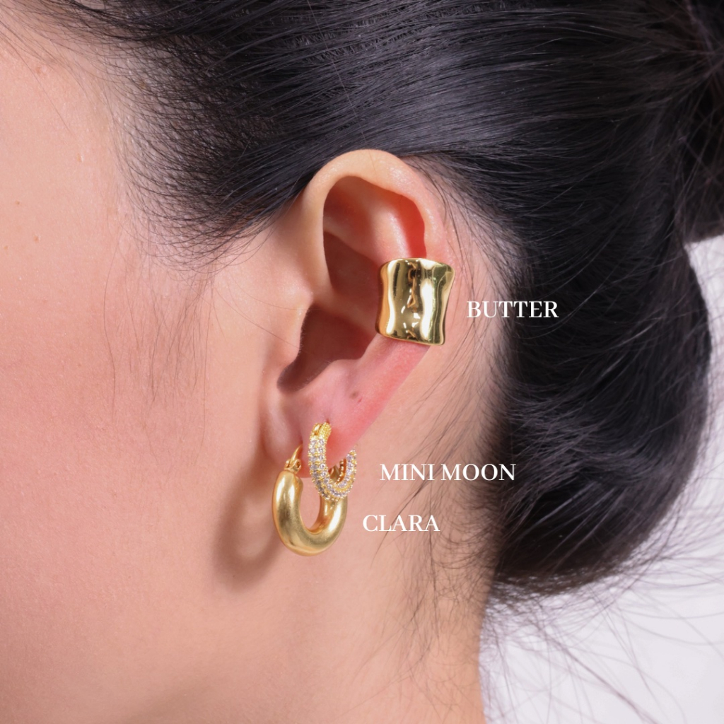 LAC.COLLECTION - Butter Ear Cuff มีสีเงินและสีทอง
