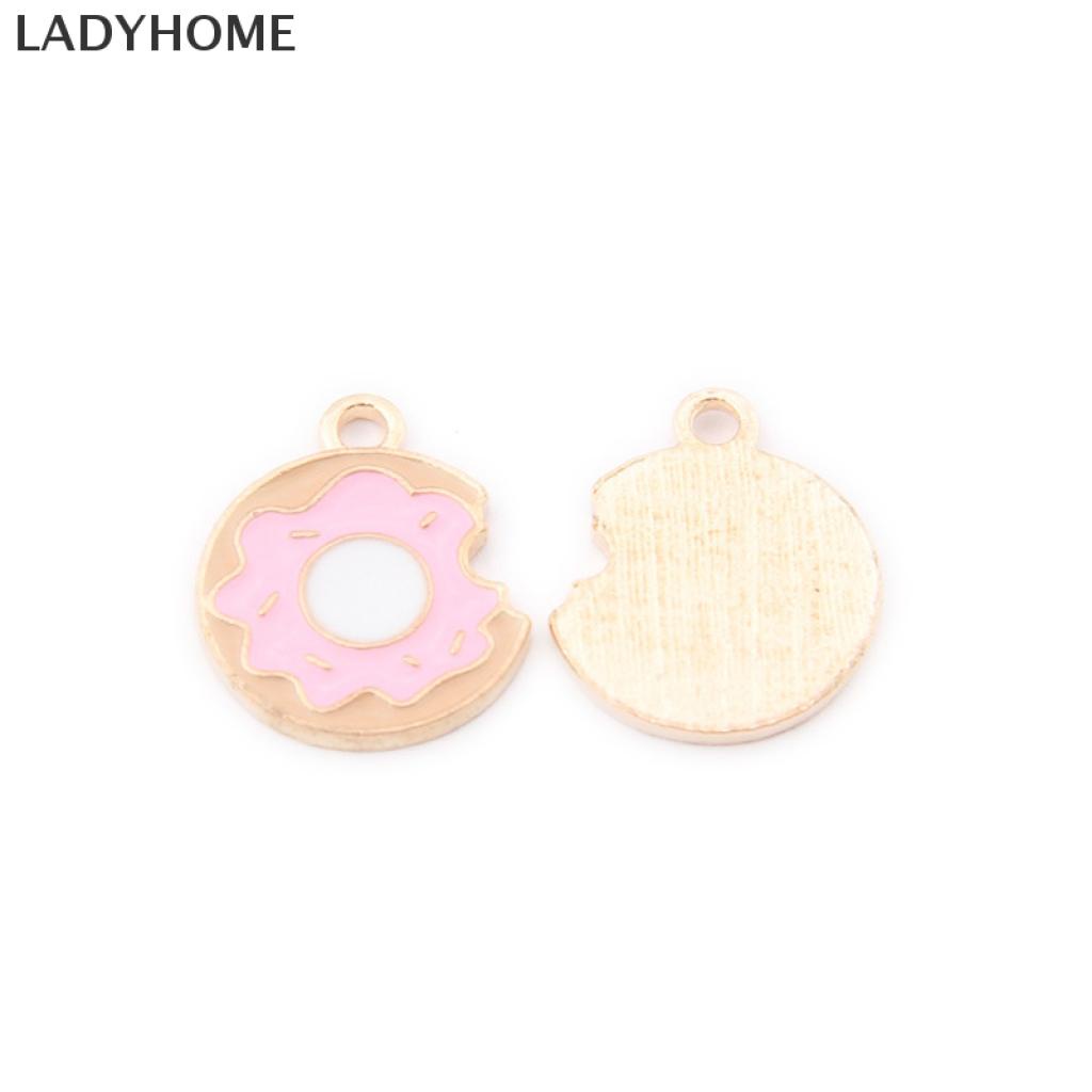 Ladyhome จี้รูปอุ้งเท้าน่ารัก โลหะผสมสังกะสี สําหรับทําเครื่องประดับ DIY 10 ชิ้น/ล็อต