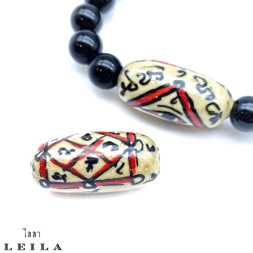 Leila Amulets ดวงเศรษฐี เพ้นท์มือ (พร้อมกำไลหินฟรีตามรูป)