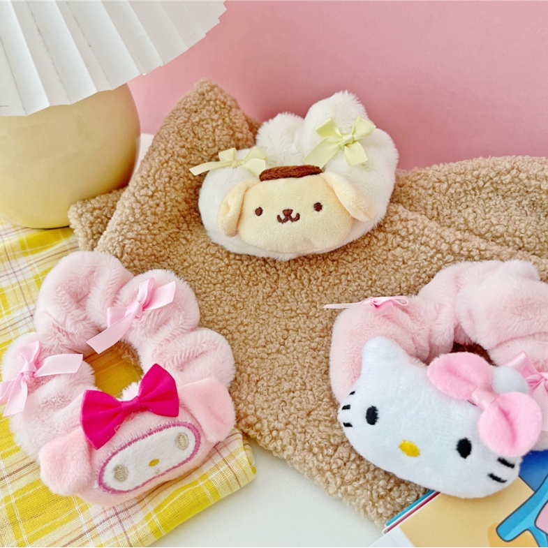 Life-365 ยางรัดผม ขนาดใหญ่ ลาย Hello Kitty น่ารัก เครื่องประดับแฟชั่น