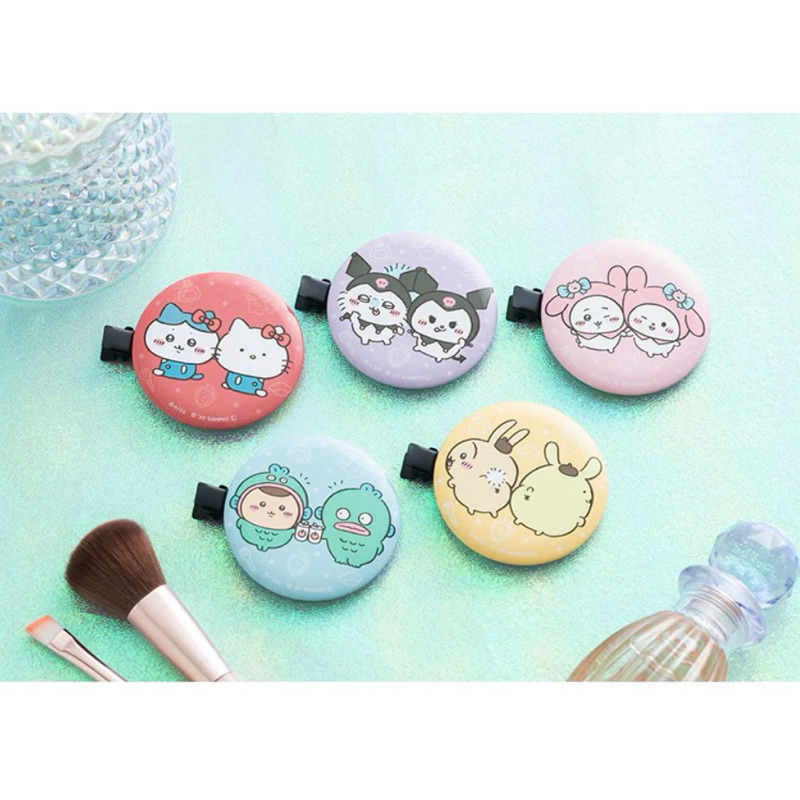 [Limited! ของแท้จากญี่ปุ่น ] กิ๊บติดผมหน้าม้า Chiikawa x Sanrio Characters Kankan Hair Clips เซ็ตกิ๊บคู่ชิอิคาวะซานริโอ