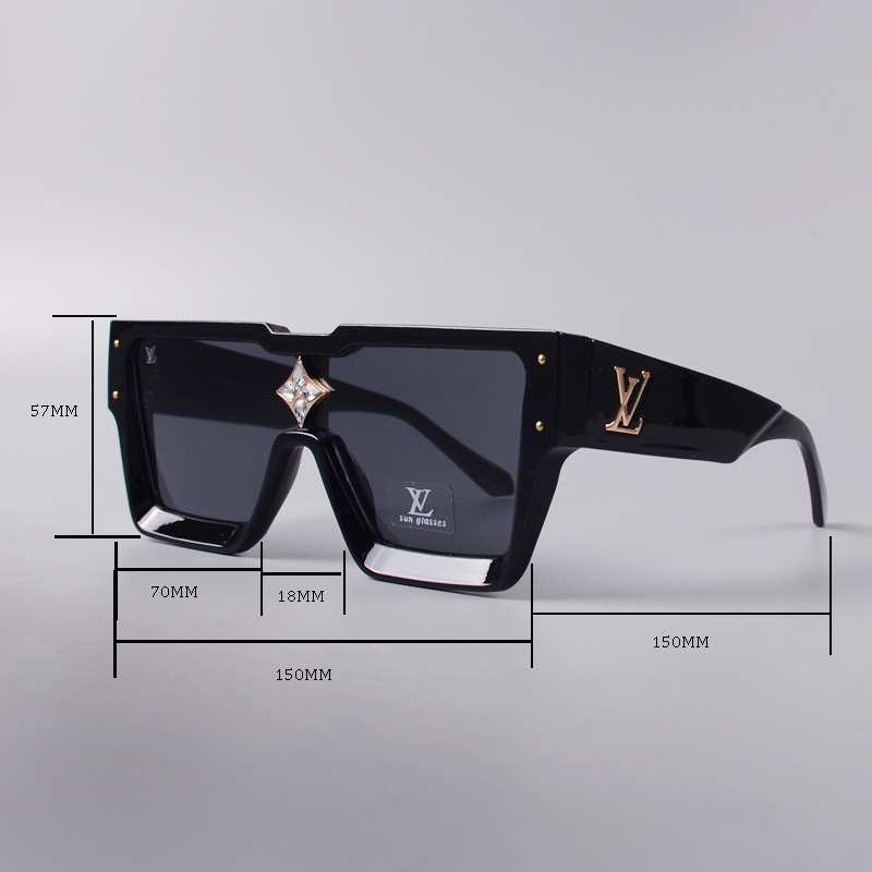 Louis VUITTON LV 1486 แว่นตากันแดด ไล่โทนสี แบรนด์หรู ดีไซน์คลาสิก แฟชั่นสไตล์เรโทร