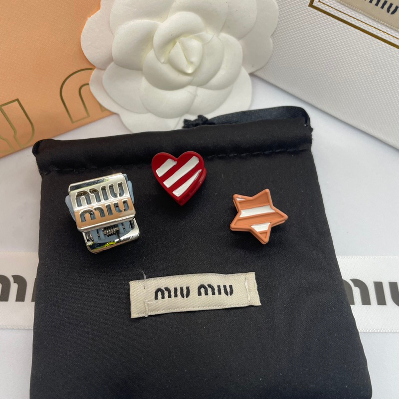 MIU MIU Metal Hair  Clip Set of 3