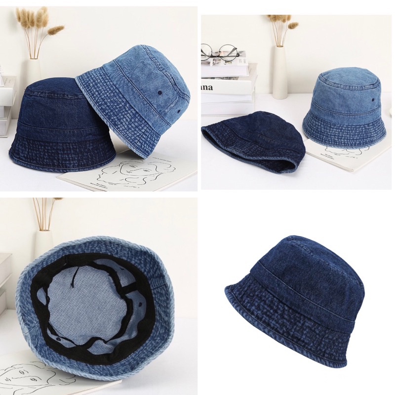 [MY-hat] หมวกบักเก็ต ผ้ายีน