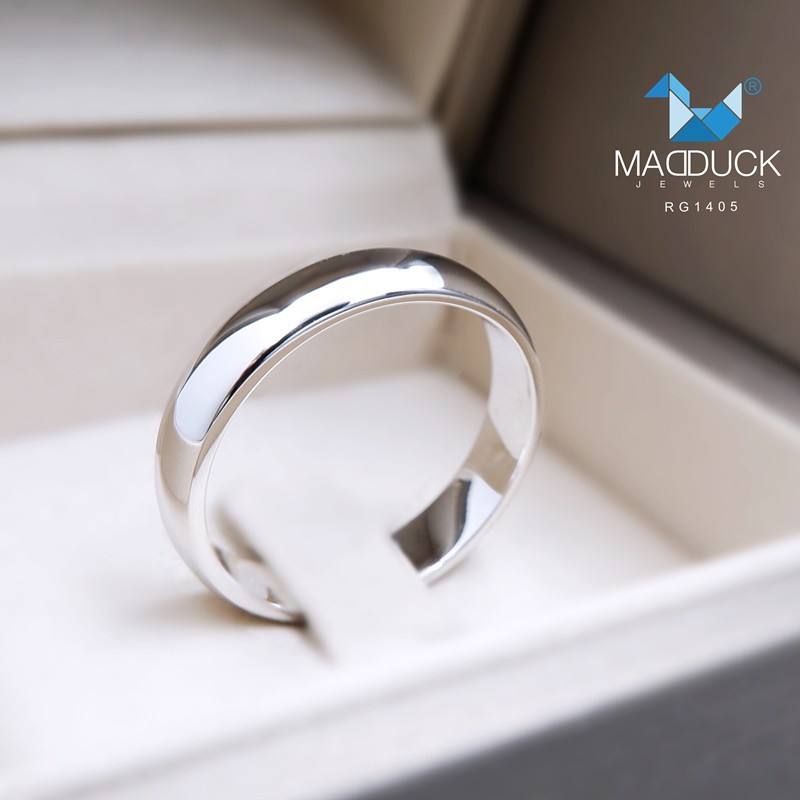 Madduckjewels แหวนเงินแท้ ชุบโรเดียม RG1405