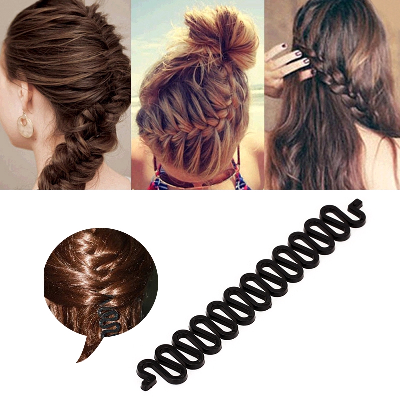 Magic Hair Styling Accessories Hair Clip DIY Hair Braiding Braider Tool Set Twist Bun Barrette Elastic for Women Headband