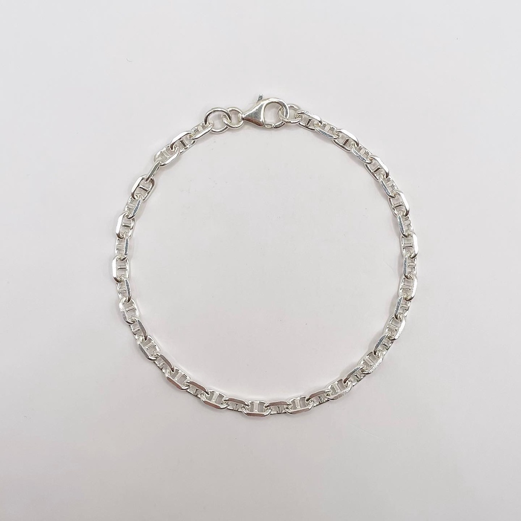 Marbella.bkk กำไลข้อมือ สร้อยข้อมือ เงินแท้ แบบโซ่  รุ่น Emily  (unisex)