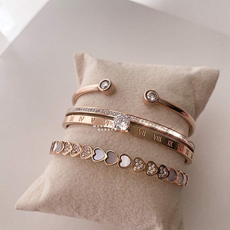 Margarita Heart2Heart Stainless Bangle