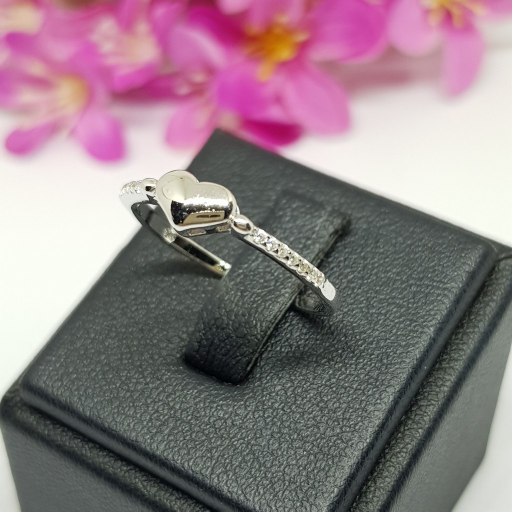 Memorine Jewelry แหวนเงินแท้ 925 ฝังเพชรสวิส (CZ) : ONLR243