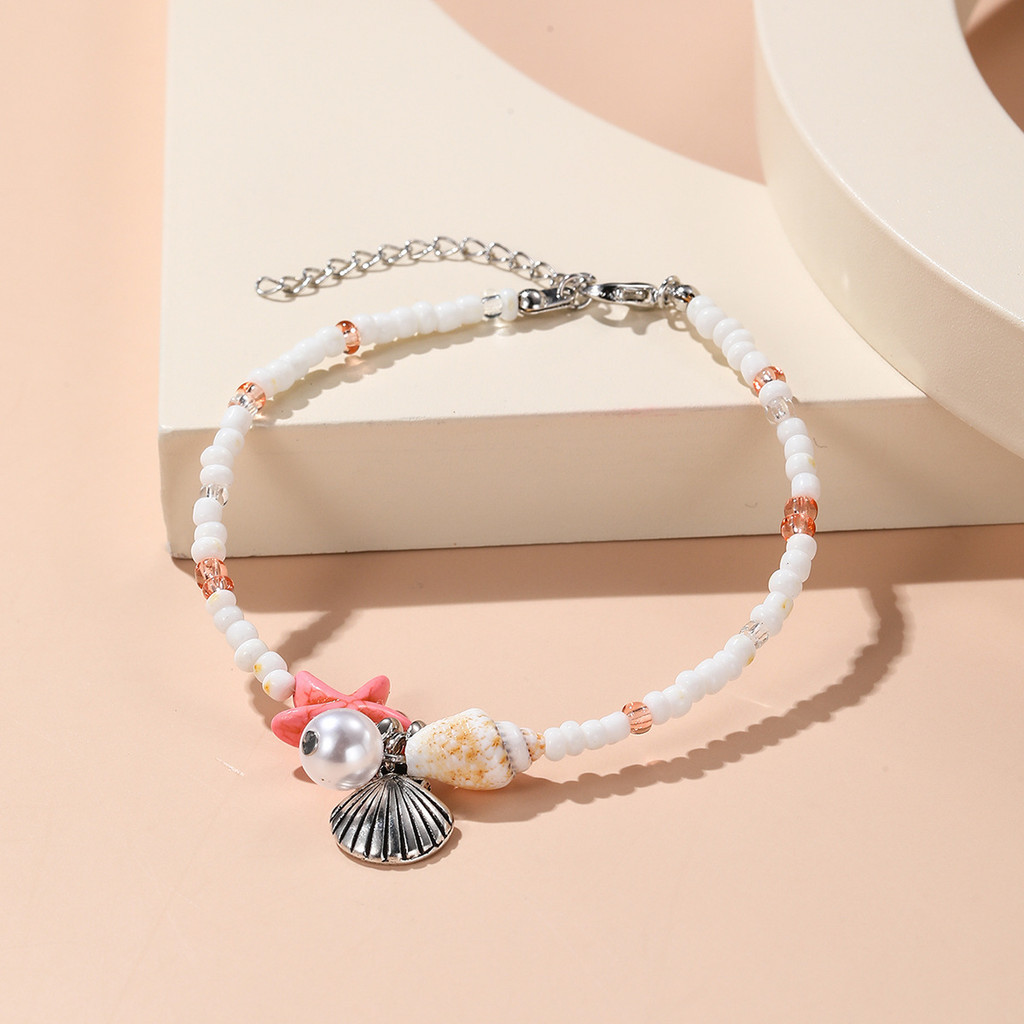 Mh สร้อยข้อมือถักแฟชั่น สไตล์โบฮีเมียน ปลาดาว เครื่องประดับมือ ฤดูร้อน