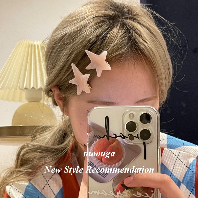 Moouga/ กิ๊บติดผม รูปดาวห้าแฉก น่ารัก สําหรับผู้หญิง