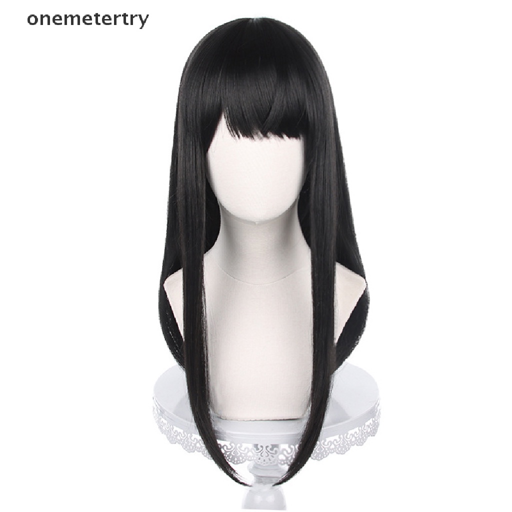 Onem วิกผมคอสเพลย์ Mitaka Asa Asa Mitaka ยาว 65 ซม. สีดํา ทนความร้อน สําหรับปาร์ตี้