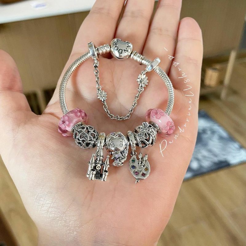 Pandora  silver  safety เซฟตี้เดซี่