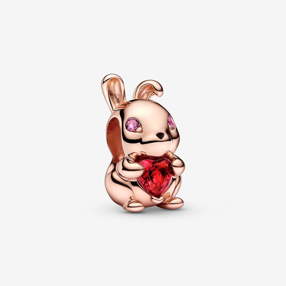 Pandora จี้ลูกปัดเงิน 925 รูปกระต่าย สําหรับทําเครื่องประดับ DIY