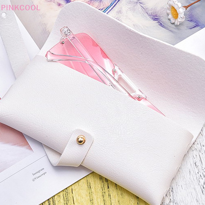 Pinkcool กระเป๋าหนังนิ่ม แบบพกพา สําหรับใส่แว่นตากันแดด