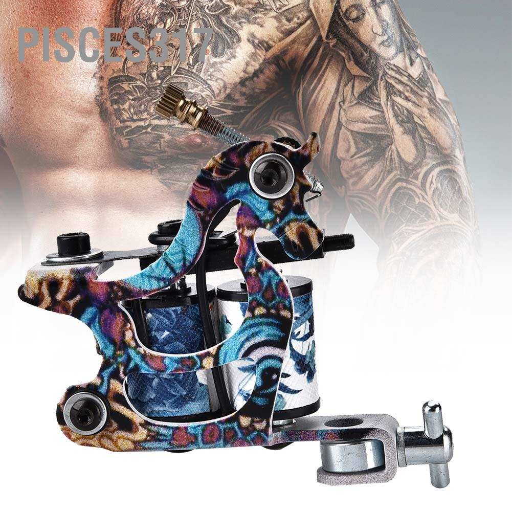 Pisces317:D เครื่องสักมืออาชีพ คอยล์ทองแดง Shader Gun อุปกรณ์สำหรับช่างสักมืออาชีพ พร้อมส่ง