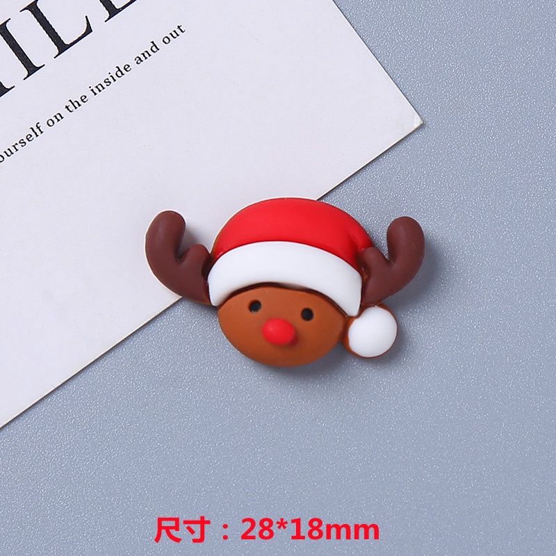 Ready to Ship Jibbitz อุปกรณ์เสริม diy เคสโทรศัพท์มือถือลายซานตาคลอสสําหรับตกแต่งผม