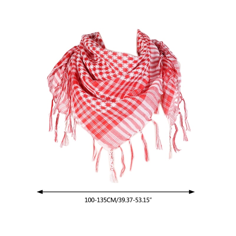 Royal Ethnic Keffiyeh ผ้าพันคอ ป้องกันฝุ่น สไตล์อาหรับ