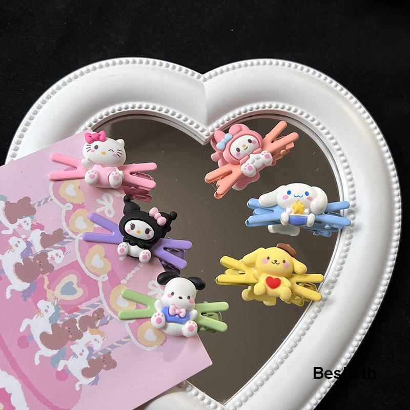 SANRIO กิ๊บติดผม กิ๊บติดผม ลายการ์ตูน Hello Kitty น่ารัก เรียบง่าย สําหรับเด็กผู้หญิง