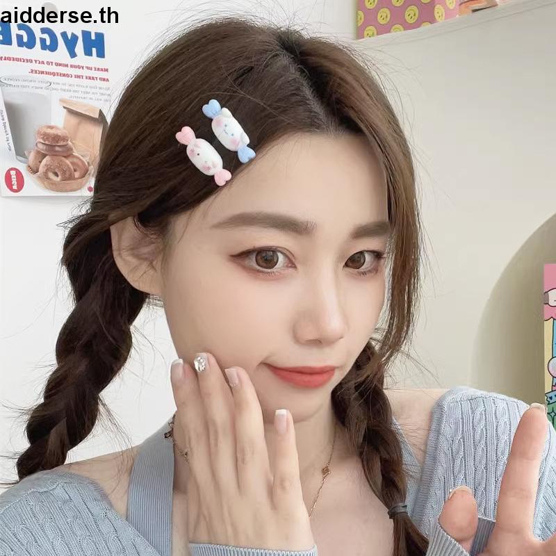 SANRIO กิ๊บติดผม รูปการ์ตูนซานริโอ้น่ารัก สีแคนดี้ สไตล์ญี่ปุ่น สําหรับผู้หญิง