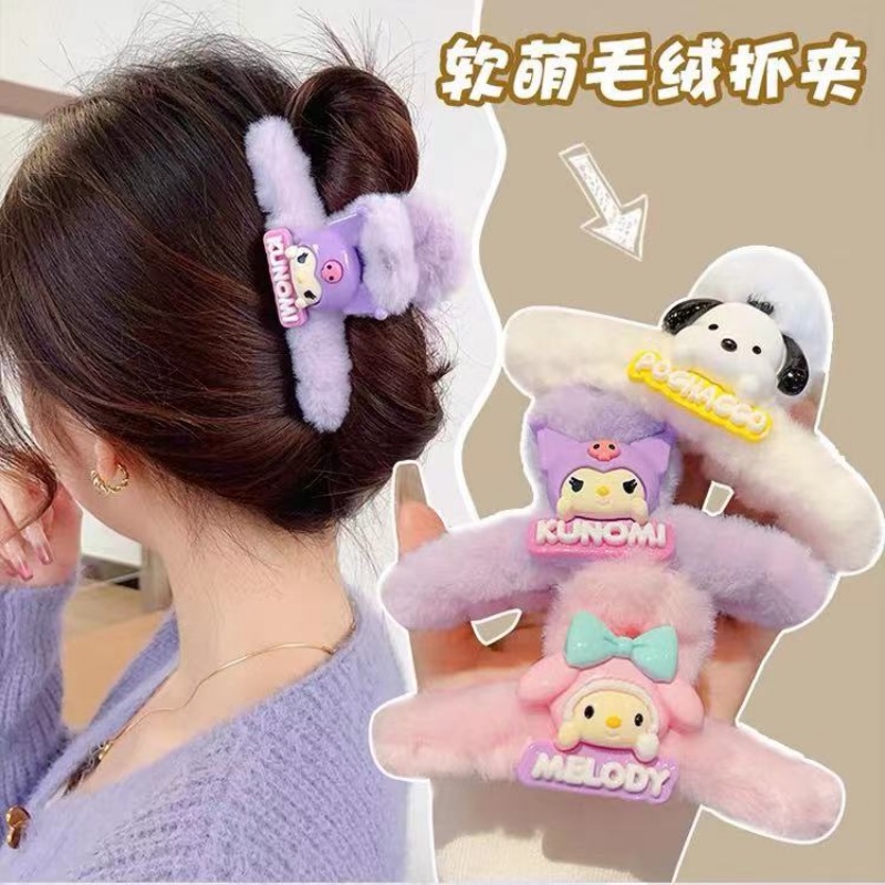 SANRIO กิ๊บติดผม รูปตุ๊กตาปลาฉลามน่ารัก แฟชั่นสําหรับผู้หญิง