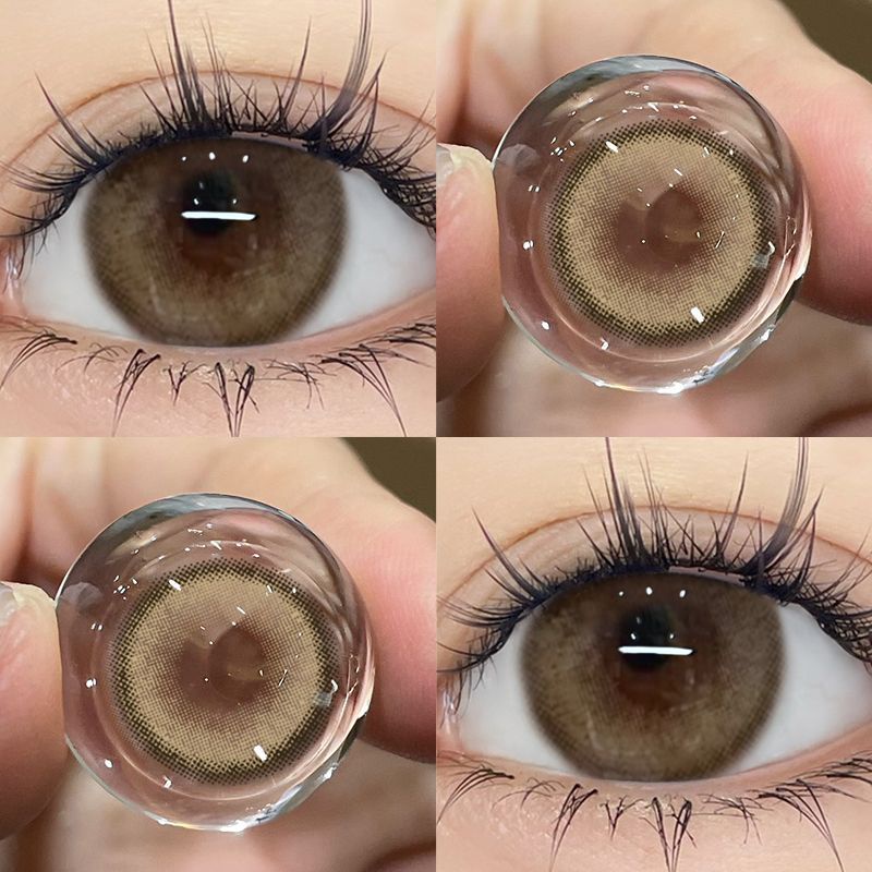 SPLENDID คอนแทคเลนส์สายตาสั้น แบบนิ่ม สีเทา 14.0 มม. 0.00~-5.00 2 ชิ้น Glasses
