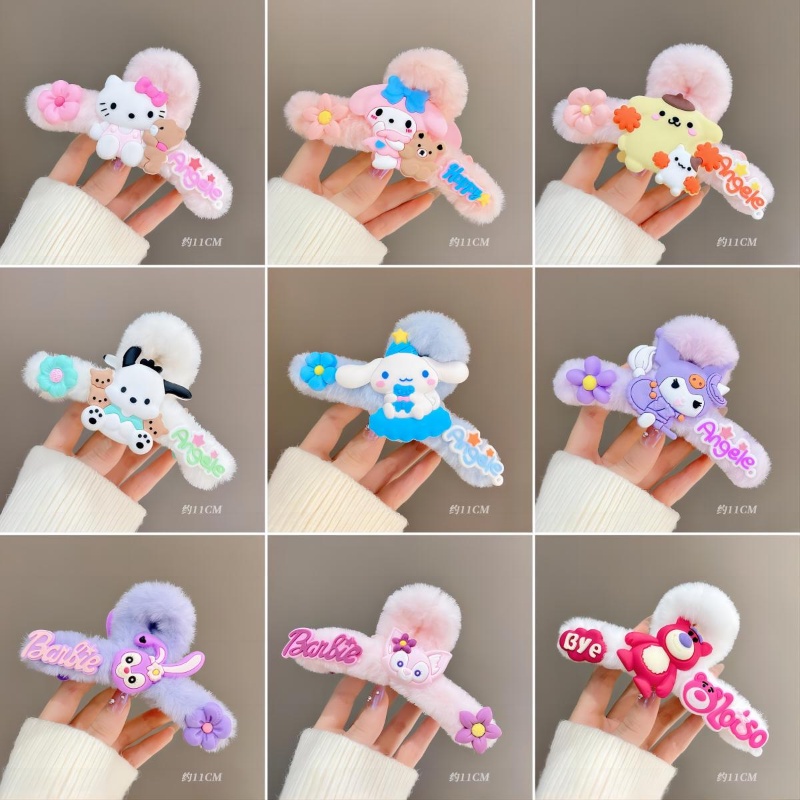 Sanrio กิ๊บติดผม รูปการ์ตูนฉลาม Kuromi My Melody Hellokitty น่ารัก เหมาะกับฤดูใบไม้ร่วง และฤดูหนาว