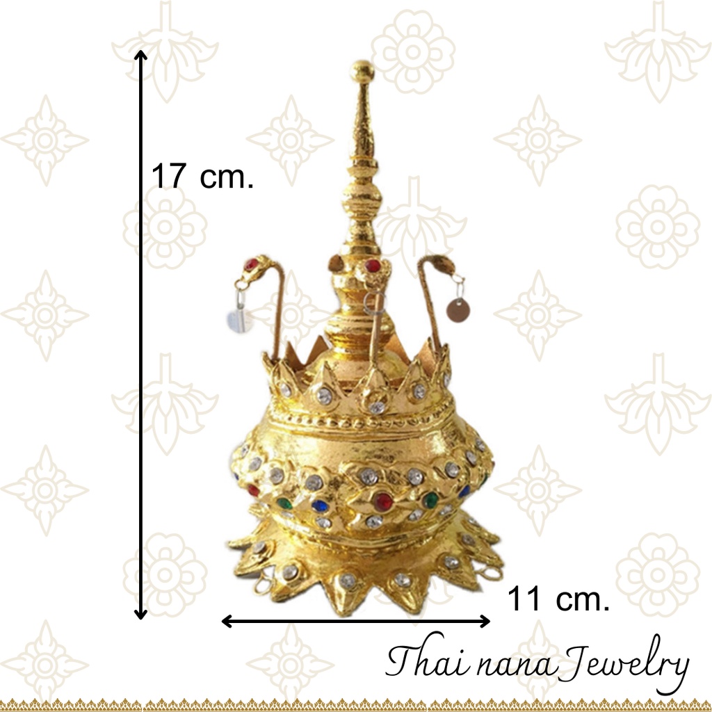 Setคู่  รัดเกล้า+จอนหู เครื่องประดับชุดไทย ราคาส่ง ประดับผม นางรำ