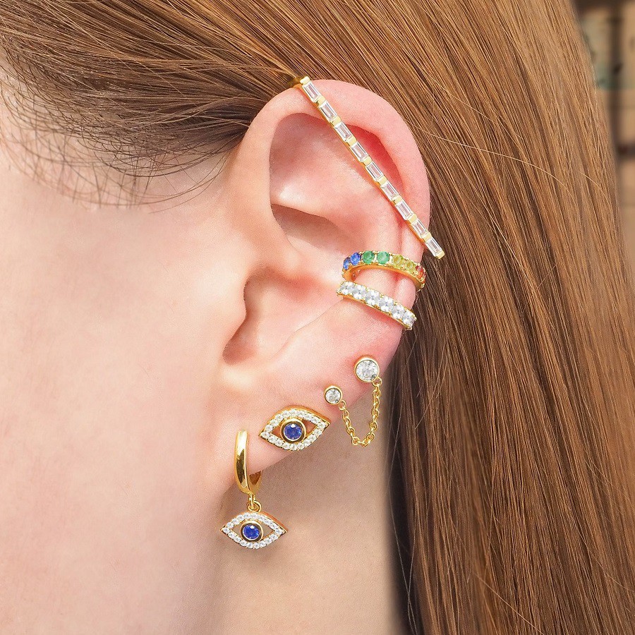 Shependence ต่างหูก้านนัยน์ตาปีศาจคริสตัล (The Eye Crystal Earrings)