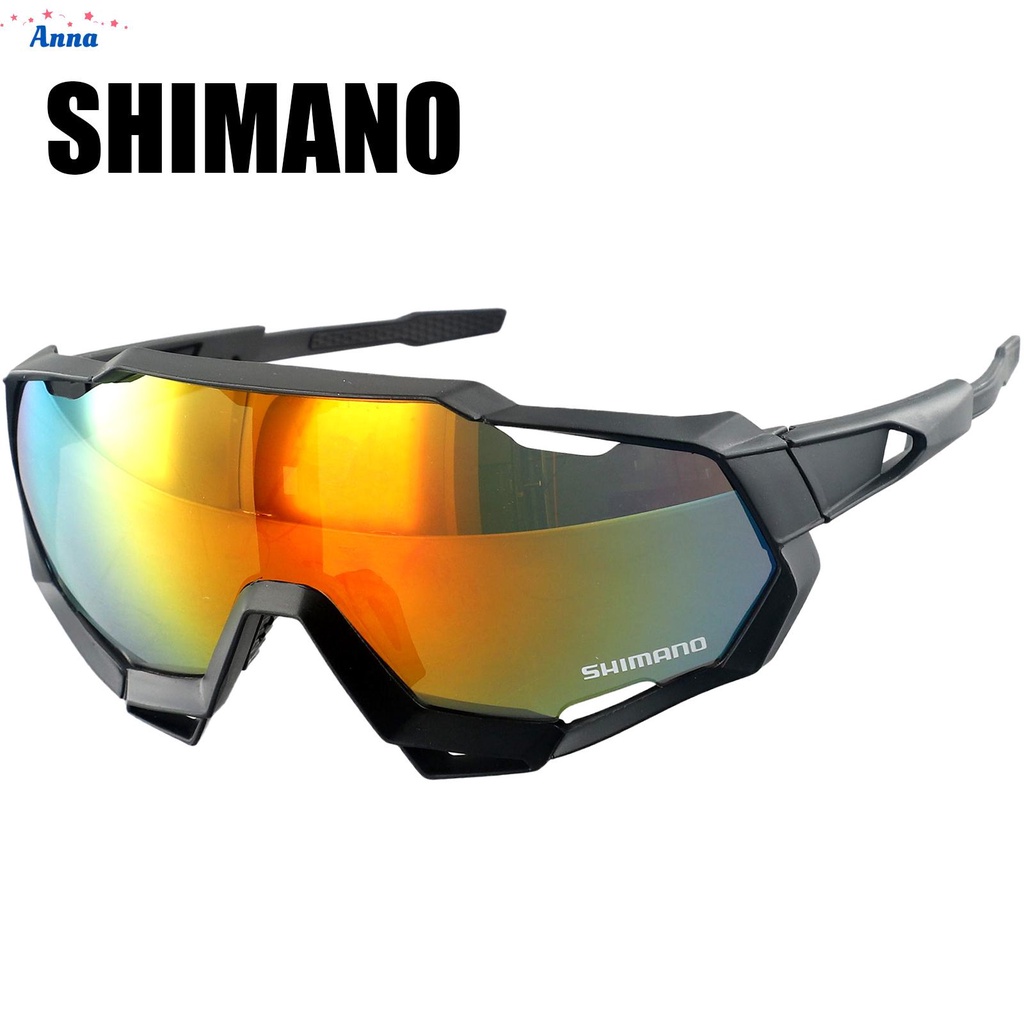 Shimano UV400 แว่นตากันแดด PC ป้องกันรังสียูวี สําหรับขี่จักรยาน เล่นกีฬากลางแจ้ง
