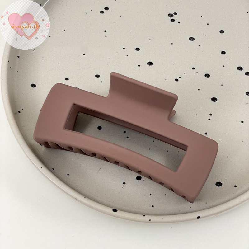 Siyuyan กิ๊บติดผม เนื้อแมตต์ สีดํา หรูหรา สไตล์เกาหลี เครื่องประดับ สําหรับผู้หญิง