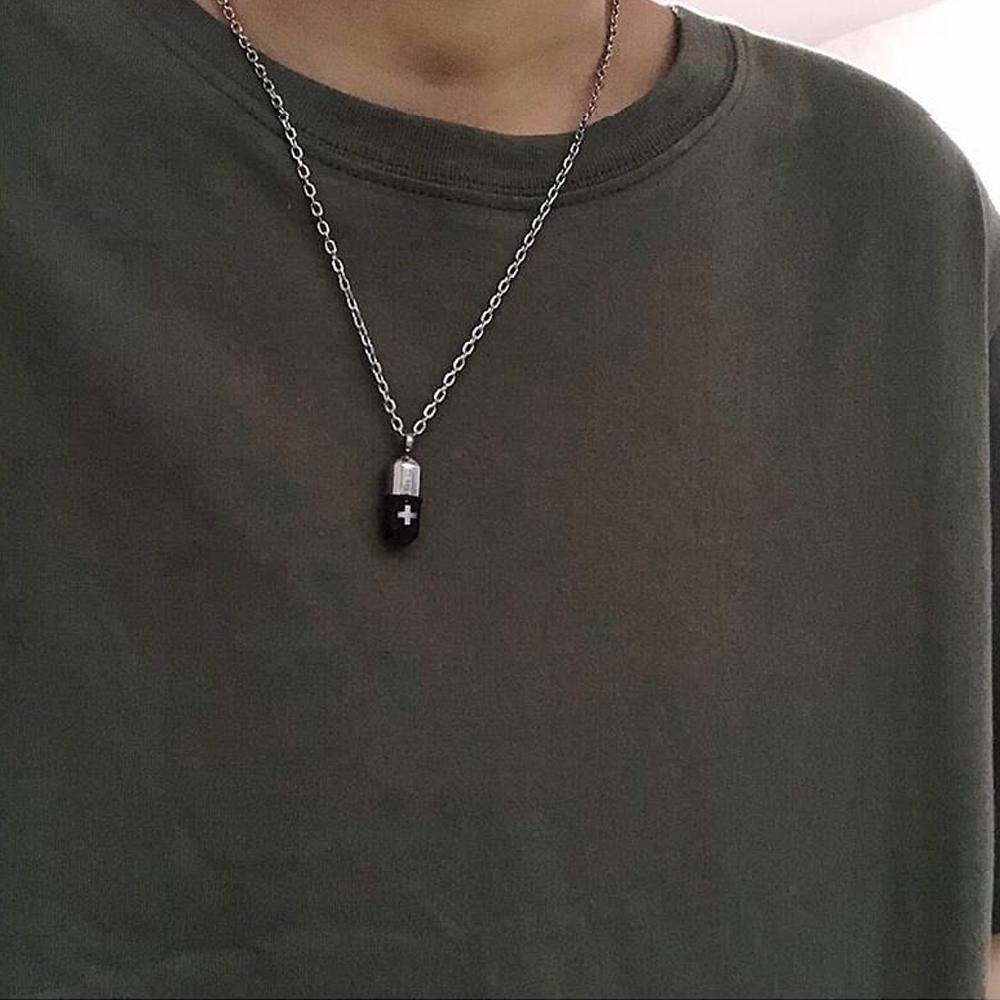 Somedayzl สร้อยคอ จี้ยา ใส่น้ําหอม สไตล์พังก์ สําหรับผู้ชาย