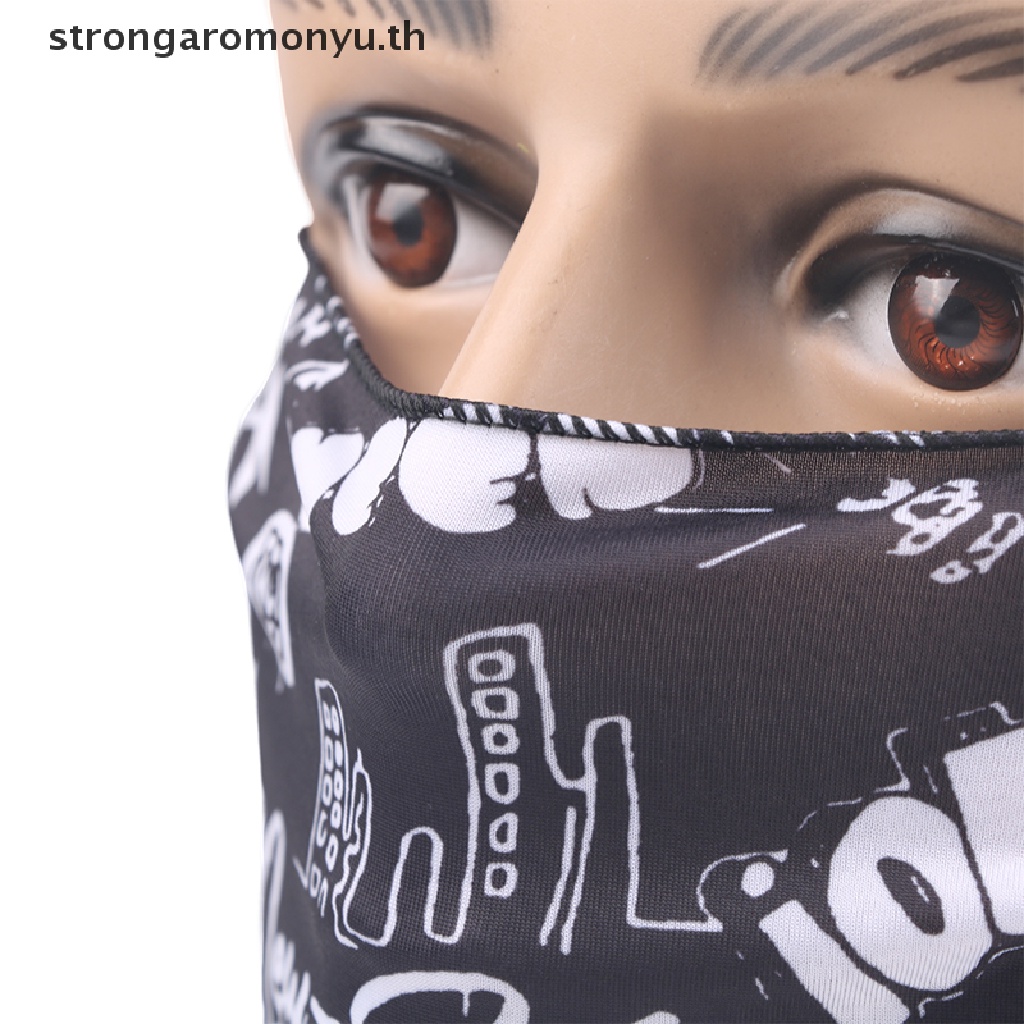 Strongaromonyu หน้ากากพังก์ ป้องกันรังสียูวี แฟชั่นฤดูร้อน สําหรับผู้ชาย และผู้หญิง 1 ชิ้น