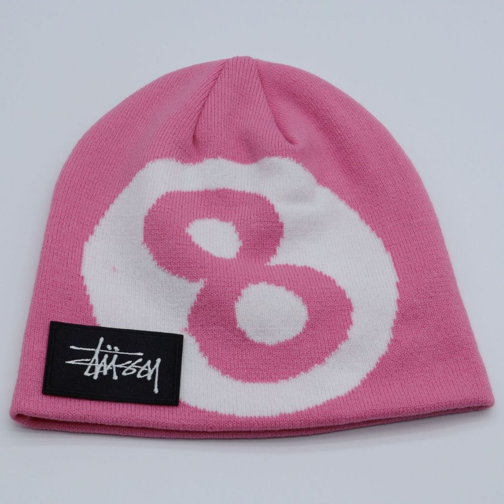 Stussy หมวกถักนิตติ้ง แจ็คการ์ด ดิจิทัล กันลม ให้ความอบอุ่น แบบสวมหัว สําหรับกลางแจ้ง
