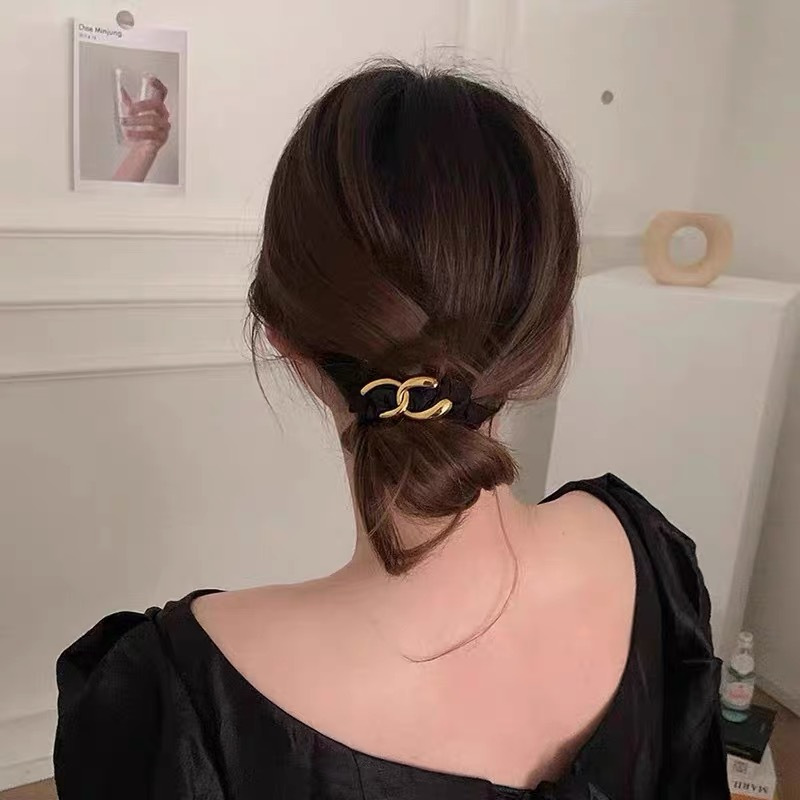 T Classy ยางรัดผม โลหะผสม ขนาดเล็ก ระดับไฮเอนด์ เรียบง่าย สําหรับผู้หญิง