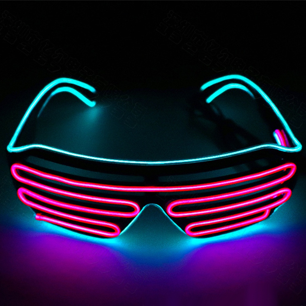 Tik Tok แว่นตากันแดด นีออน เรืองแสง LED สําหรับปาร์ตี้ฮาโลวีน คริสต์มาส