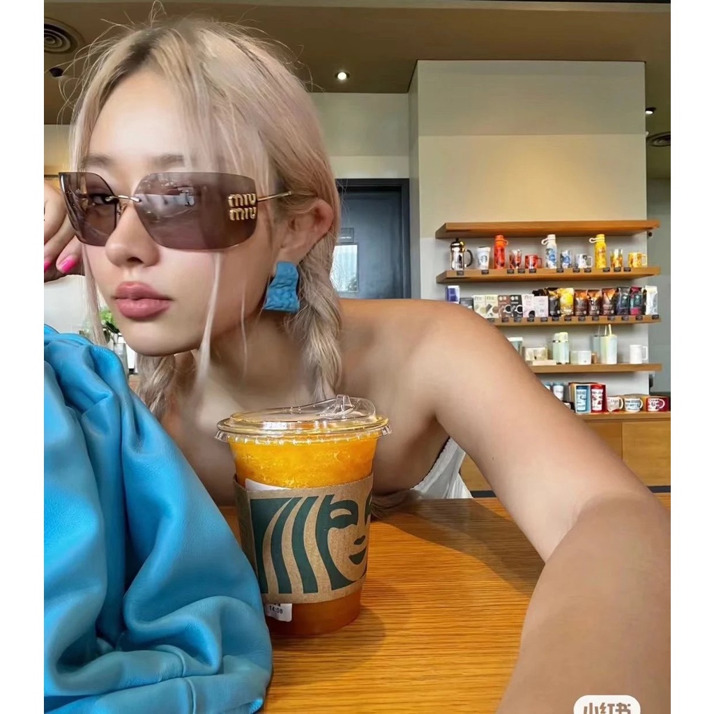 [Top Daigou Version] MIUMIU แว่นตากันแดด MU54YS สําหรับผู้หญิง